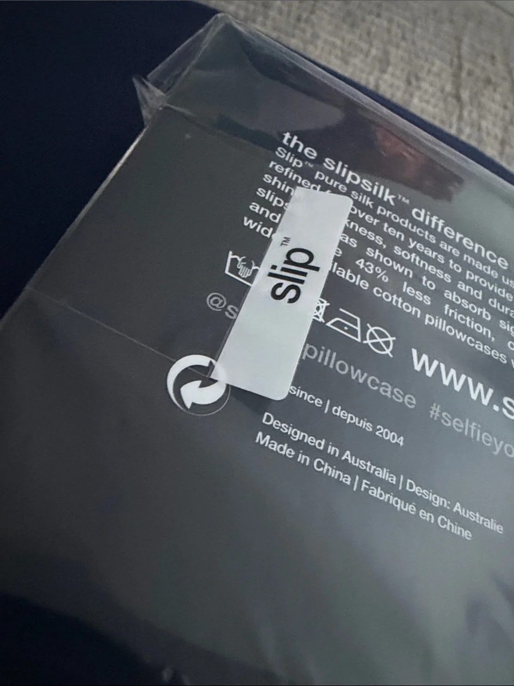 Slip Black Silk-Feel Pillowcase in Branded Packaging